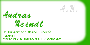 andras meindl business card